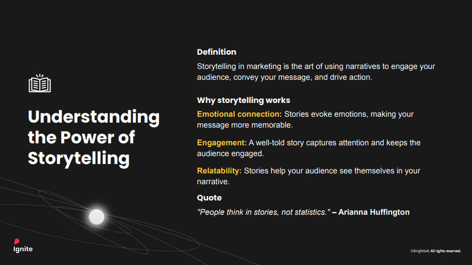 Kolekti's Tim Sadler highlights storytelling techniques' significance in marketing during his insightful presentation.